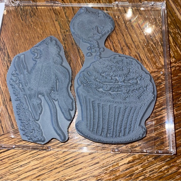 House Mouse Stampendous Cling Rubber Stamp Cupcake Jump & Ski Run New - Picture 3 of 3